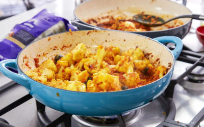 Spiced Cauliflower with Olives – Gobhi Masala with Olives