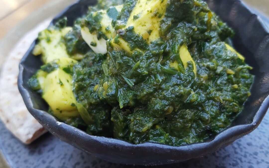 Spinach with Indian Cheese – Paalak Paneer